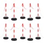 Juego de barrera con postes y cadena plástico 10 m de vidaXL, Señales de carretera y tráfico - Ref: Foro24-150955, Precio: 13...