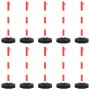 Juego de barrera con postes y cadena plástico 10 m de vidaXL, Señales de carretera y tráfico - Ref: Foro24-150955, Precio: 13...