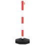 Juego de barrera con postes y cadena plástico 10 m de vidaXL, Señales de carretera y tráfico - Ref: Foro24-150955, Precio: 13...
