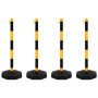 Juego de barrera con postes y cadena plástico 10 m de vidaXL, Señales de carretera y tráfico - Ref: Foro24-150957, Precio: 70...
