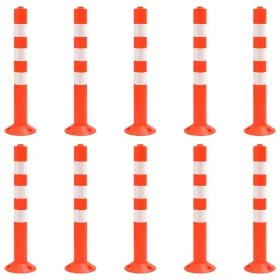 Bolardos de control de tráfico 10 unidades PE 75 cm de vidaXL, Señales de estacionamiento y vados - Ref: Foro24-150961, Preci...
