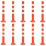 Bolardos de control de tráfico 10 unidades PE 75 cm de vidaXL, Señales de estacionamiento y vados - Ref: Foro24-150961, Preci...