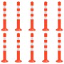 Bolardos de control de tráfico 10 unidades PE 75 cm de vidaXL, Señales de estacionamiento y vados - Ref: Foro24-150961, Preci...