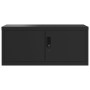 Armario archivador de acero negro 90x40x110 cm de vidaXL, Taquillas y armarios de almacenamiento - Ref: Foro24-3188322, Preci...