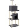 Rascador para gatos con postes de sisal gris oscuro 180 cm de vidaXL, Mobiliario para gatos - Ref: Foro24-172033, Precio: 94,...