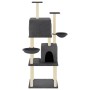 Rascador para gatos con postes de sisal gris oscuro 180 cm de vidaXL, Mobiliario para gatos - Ref: Foro24-172033, Precio: 94,...