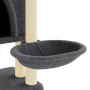 Rascador para gatos con postes de sisal gris oscuro 180 cm de vidaXL, Mobiliario para gatos - Ref: Foro24-172033, Precio: 94,...