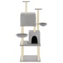 Rascador para gatos con postes de sisal gris claro 180 cm de vidaXL, Mobiliario para gatos - Ref: Foro24-172032, Precio: 84,9...