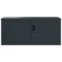 Armario archivador de acero gris antracita 90x40x240 cm de vidaXL, Taquillas y armarios de almacenamiento - Ref: Foro24-31883...