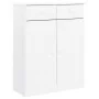 Mueble zapatero ALTA madera maciza de pino blanco 77x35x96 cm de vidaXL, Zapateros y organizadores de calzado - Ref: Foro24-3...
