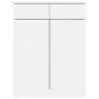 Mueble zapatero ALTA madera maciza de pino blanco 77x35x96 cm de vidaXL, Zapateros y organizadores de calzado - Ref: Foro24-3...