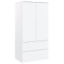 Armario ALTA madera maciza de pino blanco 90x55x170 cm de vidaXL, Armarios roperos - Ref: Foro24-353930, Precio: 326,68 €, De...