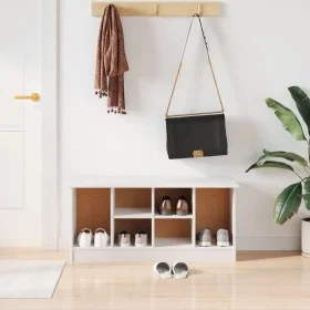 Shoe bench ALTA solid white pine wood 100x35x45 cm by vidaXL, Benches for halls and storage - Ref: Foro24-353932, Price: 71,8...