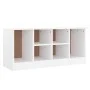 Banco zapatero ALTA madera maciza de pino blanco 100x35x45 cm de vidaXL, Bancos para recibidores y almacenamiento - Ref: Foro...