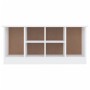 Banco zapatero ALTA madera maciza de pino blanco 100x35x45 cm de vidaXL, Bancos para recibidores y almacenamiento - Ref: Foro...
