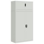 Armario archivador de acero gris claro 90x40x180 cm de vidaXL, Taquillas y armarios de almacenamiento - Ref: Foro24-3188319, ...