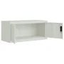 Armario archivador de acero gris claro 90x40x180 cm de vidaXL, Taquillas y armarios de almacenamiento - Ref: Foro24-3188319, ...
