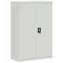 Armario archivador de acero gris claro 90x40x180 cm de vidaXL, Taquillas y armarios de almacenamiento - Ref: Foro24-3188319, ...