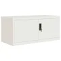 Armario archivador de acero blanco 90x40x240 cm de vidaXL, Taquillas y armarios de almacenamiento - Ref: Foro24-3188315, Prec...