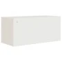 Armario archivador de acero blanco 90x40x240 cm de vidaXL, Taquillas y armarios de almacenamiento - Ref: Foro24-3188315, Prec...