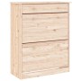 Mueble zapatero ALTA madera maciza de pino 77x35x96 cm de vidaXL, Zapateros y organizadores de calzado - Ref: Foro24-353923, ...