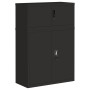 Armario archivador de acero negro 90x40x130 cm de vidaXL, Taquillas y armarios de almacenamiento - Ref: Foro24-3188323, Preci...