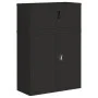 Armario archivador de acero negro 90x40x130 cm de vidaXL, Taquillas y armarios de almacenamiento - Ref: Foro24-3188323, Preci...