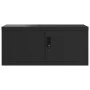 Armario archivador de acero negro 90x40x130 cm de vidaXL, Taquillas y armarios de almacenamiento - Ref: Foro24-3188323, Preci...