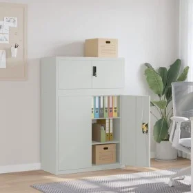 Armario archivador de acero gris claro 90x40x130 cm by vidaXL, Lockers and storage cabinets - Ref: Foro24-3188317, Price: 327...