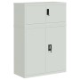 Armario archivador de acero gris claro 90x40x130 cm de vidaXL, Taquillas y armarios de almacenamiento - Ref: Foro24-3188317, ...