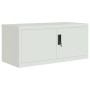 Armario archivador de acero gris claro 90x40x130 cm de vidaXL, Taquillas y armarios de almacenamiento - Ref: Foro24-3188317, ...