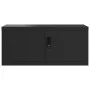 Armario archivador de acero negro 90x40x145 cm de vidaXL, Taquillas y armarios de almacenamiento - Ref: Foro24-3188324, Preci...