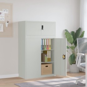 Armario archivador de acero gris claro 90x40x145 cm de vidaXL, Taquillas y armarios de almacenamiento - Ref: Foro24-3188318, ...