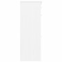 Mueble zapatero ALTA madera maciza de pino blanco 77x35x96 cm de vidaXL, Zapateros y organizadores de calzado - Ref: Foro24-3...