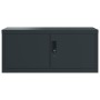 Armario archivador de acero gris antracita 90x40x130 cm de vidaXL, Taquillas y armarios de almacenamiento - Ref: Foro24-31883...