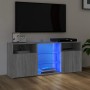 Mueble de TV con luces LED gris Sonoma 120x30x50 cm de vidaXL, Muebles TV - Ref: Foro24-815715, Precio: 101,08 €, Descuento: %