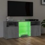 Mueble de TV con luces LED gris Sonoma 120x30x50 cm de vidaXL, Muebles TV - Ref: Foro24-815715, Precio: 101,08 €, Descuento: %