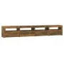 Mueble de TV con luces LED color roble ahumado 240x35x40 cm de vidaXL, Muebles TV - Ref: Foro24-3152767, Precio: 155,06 €, De...
