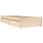 Estructura de cama con cajones 100x200 cm de vidaXL, Camas y somieres - Ref: Foro24-3103468, Precio: 181,11 €, Descuento: %
