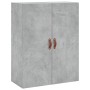 Aparador alto madera contrachapada gris hormigón 69,5x34x180 cm de vidaXL, Aparadores - Ref: Foro24-3196047, Precio: 130,76 €...