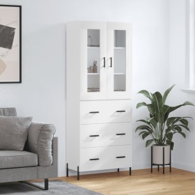 Aparador alto madera contrachapada blanco 69,5x34x180 cm de vidaXL, Aparadores - Ref: Foro24-3198409, Precio: 206,47 €, Descu...