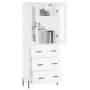 Tall white plywood sideboard 69.5x34x180 cm by vidaXL, Sideboards - Ref: Foro24-3198409, Price: 203,93 €, Discount: %