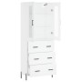 Aparador alto madera contrachapada blanco 69,5x34x180 cm de vidaXL, Aparadores - Ref: Foro24-3198409, Precio: 206,47 €, Descu...