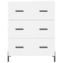 Aparador alto madera contrachapada blanco 69,5x34x180 cm de vidaXL, Aparadores - Ref: Foro24-3198409, Precio: 206,47 €, Descu...