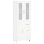 Aparador alto madera contrachapada blanco 69,5x34x180 cm de vidaXL, Aparadores - Ref: Foro24-3198449, Precio: 178,17 €, Descu...