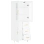 Aparador alto madera contrachapada blanco 69,5x34x180 cm de vidaXL, Aparadores - Ref: Foro24-3198449, Precio: 178,17 €, Descu...