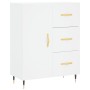 Aparador alto madera contrachapada blanco 69,5x34x180 cm de vidaXL, Aparadores - Ref: Foro24-3198449, Precio: 178,17 €, Descu...