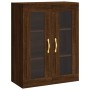 Aparador alto madera contrachapada marrón roble 69,5x34x180 cm de vidaXL, Aparadores - Ref: Foro24-3198456, Precio: 171,20 €,...