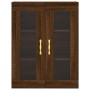Aparador alto madera contrachapada marrón roble 69,5x34x180 cm de vidaXL, Aparadores - Ref: Foro24-3198456, Precio: 171,20 €,...