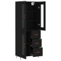 Aparador alto madera contrachapada negro 69,5x34x180 cm de vidaXL, Aparadores - Ref: Foro24-3198570, Precio: 177,27 €, Descue...